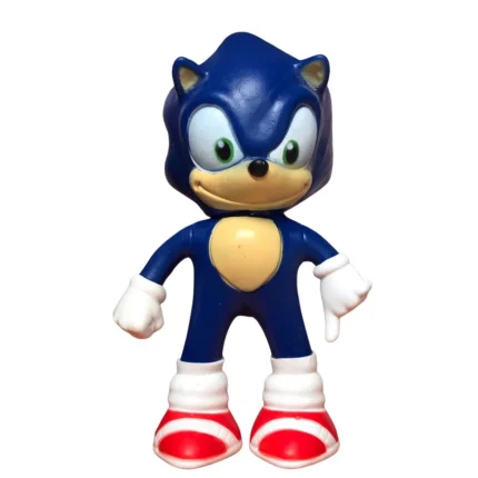 Boneco Sonic Azul 14cm feito em pvc pintura artesanal
